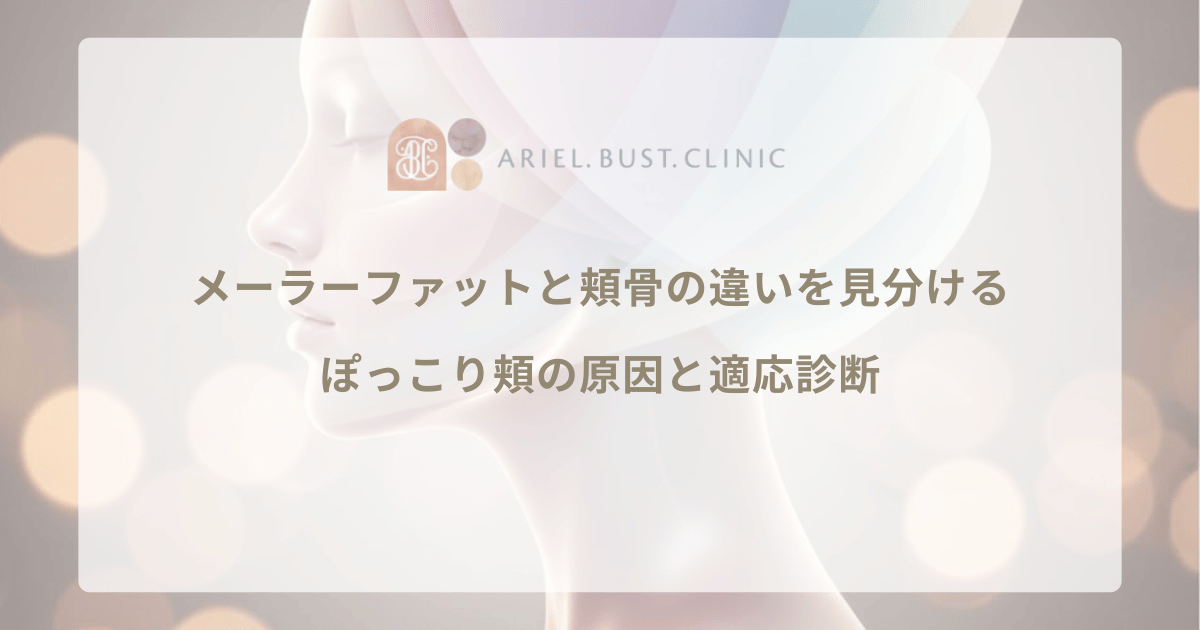 メーラーファットと頬骨の違いを見分ける|ぽっこり頬の原因と適応診断