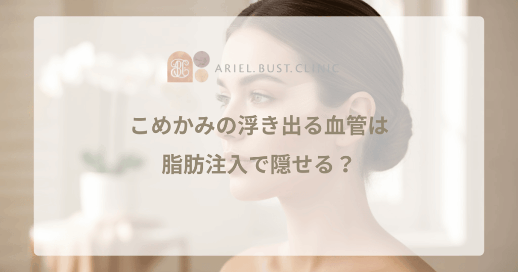 こめかみの浮き出る血管は脂肪注入で隠せる？｜皮膚の厚みを出す効果