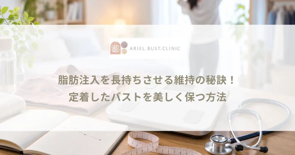 脂肪注入を長持ちさせる維持の秘訣！定着したバストを美しく保つ方法