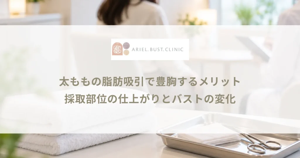 太ももの脂肪吸引で豊胸するメリット｜採取部位の仕上がりとバストの変化